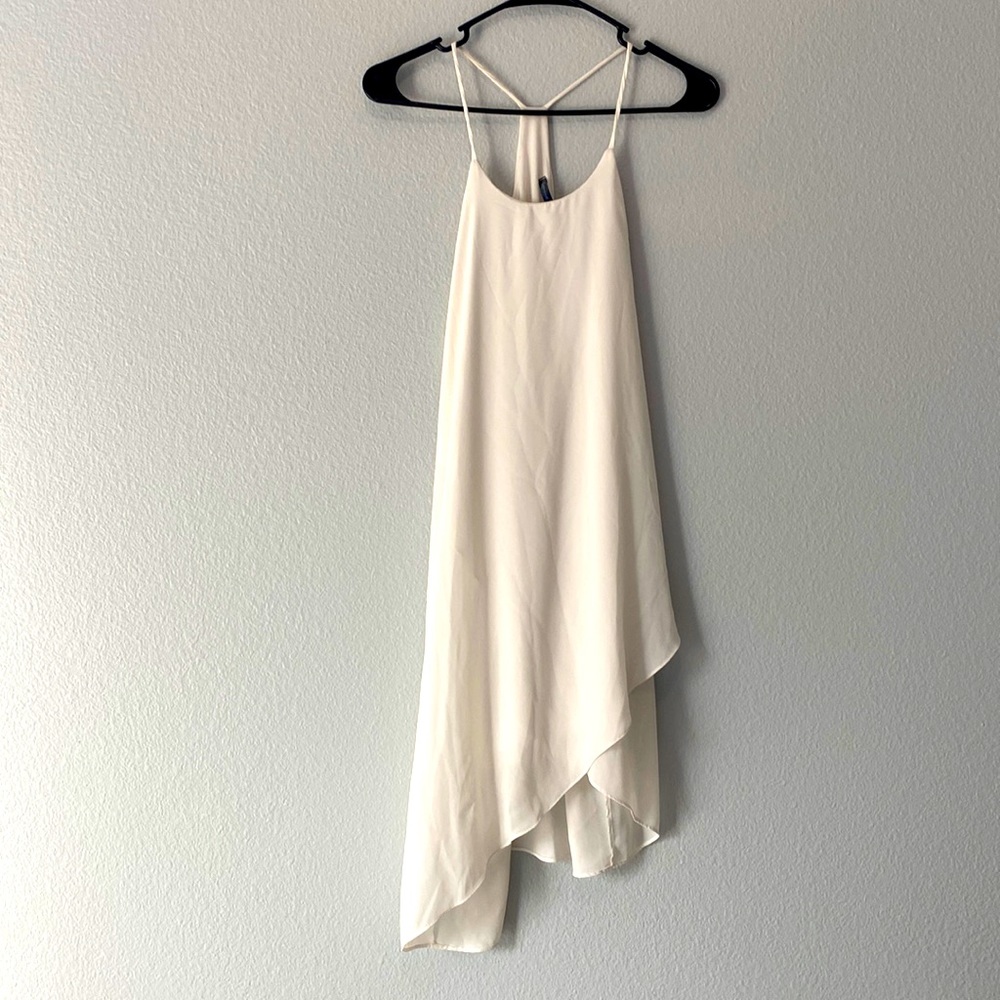 White strapless lightweight dress